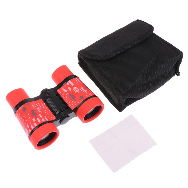 4X30 Telescope Children Outdoor Camping Binocular Telescope With Storage Bag Kids Educational Learning Telescope Birthday Gifts