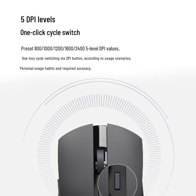 Rapoo M350L Multi-Mode Wireless Ergonomic Silent Rechargeable Mouse