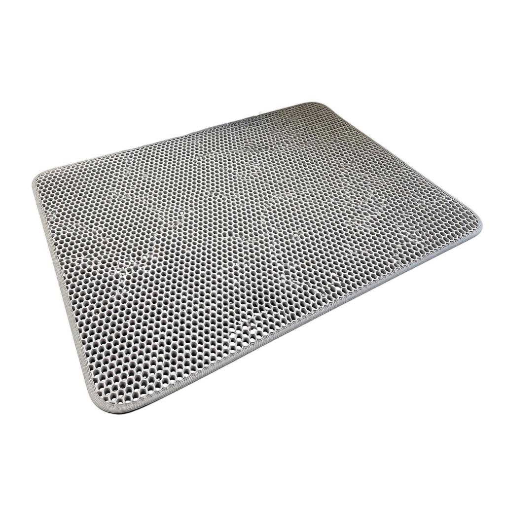 EVA Double Layer Cat Litter Mat Washable Non-Slip Waterproof Pet Litter Tray Mat 40x50cm Durable Protective Floor Mat for Cats