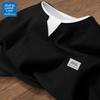 JEANSWEST LIFE Men's Waffle Grid Long Sleeve T-Shirt