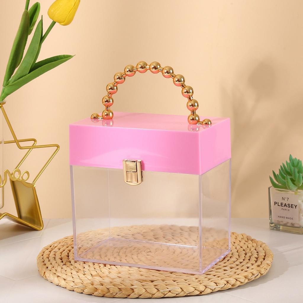 Clear Acrylic Plastic Jewelry Box Storage Box Cube Containers with Lids for Candy Pill and Tiny Jewelry and Chocolates Acrylic Candy Boxes