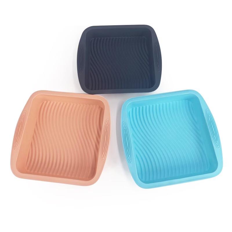 MDNG Square Wavy Silicone Cake Mold