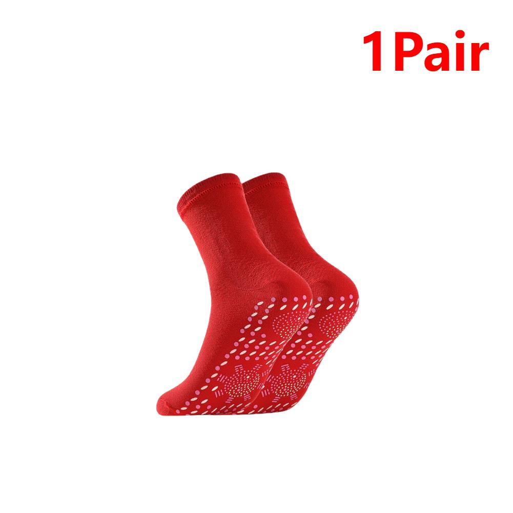 

1-5pairs Tourmaline Self-Heating Socks Winter Warm Thermal Health Care Socks Slimming Health Short Sock Magnetic Therapy Sock One Size