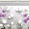 Tapete Handgemalte Lila Calla Lily 3d Wandbilder Schöne Frische Hintergrund Tapeten Wohnkultur Tapete