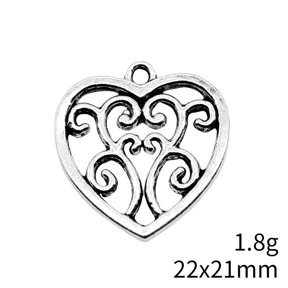 Back To School Charms Bulk Peach Heart Love Charms Pendant Women's Clothing Pendant