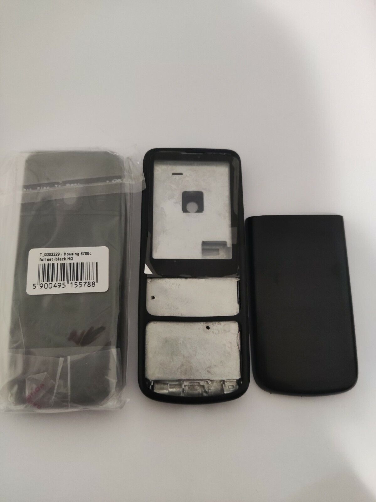 

Полный комплект Задняя крышка Черное стекло Для NOKIA 6700 Classic