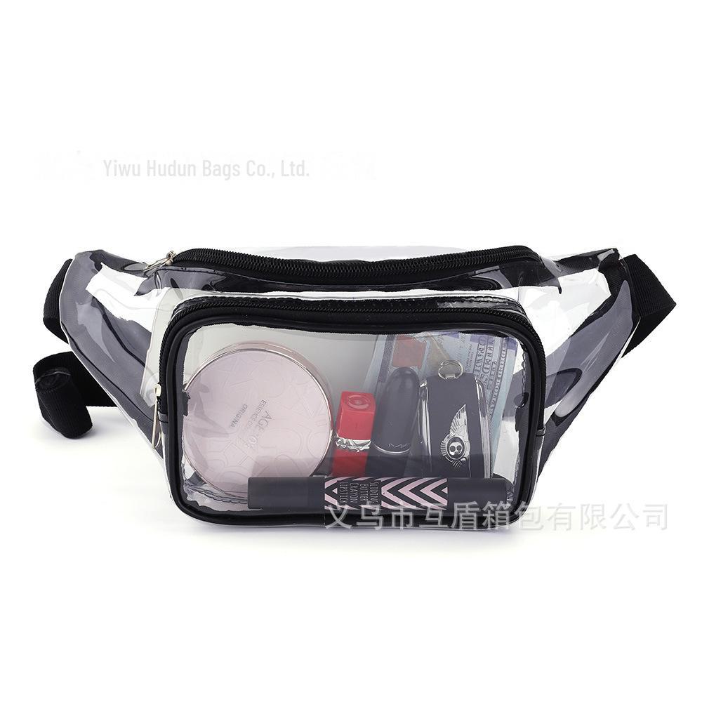 Clear PVC Waterproof Waist Bag for Sports, Running, and Travel with Logo