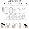 24pcs French Tip Artificial Nail with Heart Pattern Short Square Acrylic Nail Press On Nail Valentines Nail Accessories