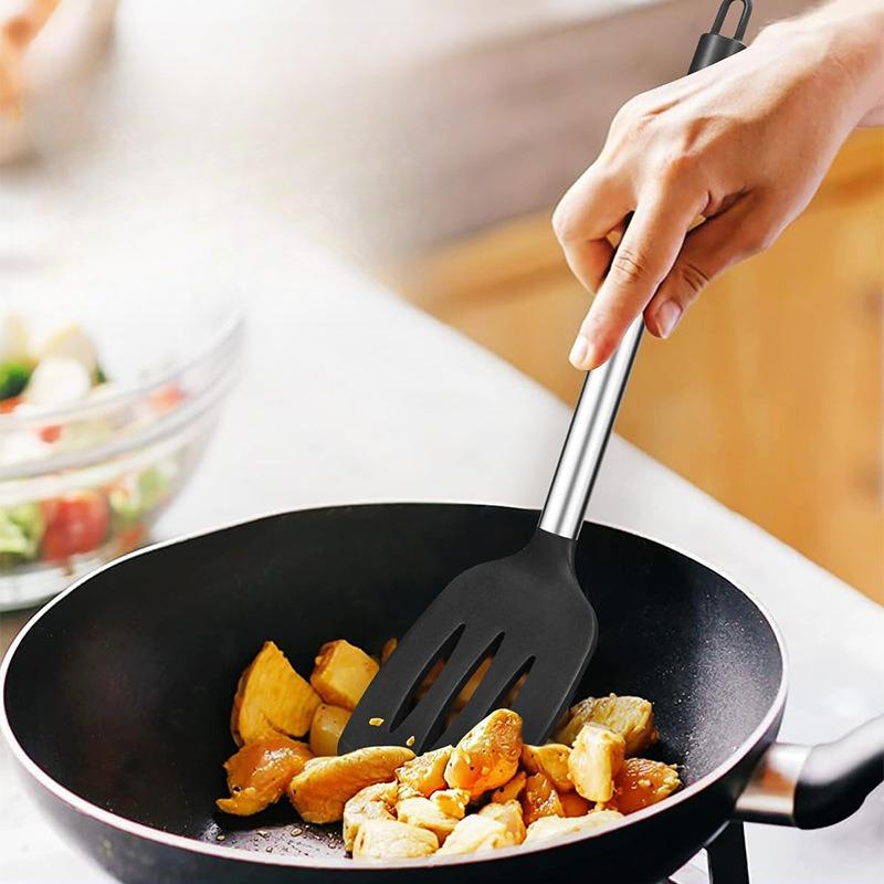 1/2Pcs Silicone Spatula Set Heat Resistant Nonstick Steak Spatula Kitchen Cooking Utensils Cookware Cooking Tool Set Spatula Kit