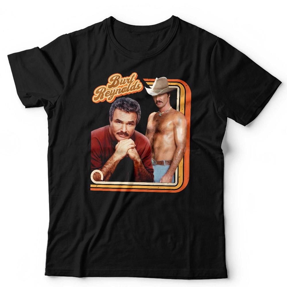 Burt Reynolds Tshirt 70's Reto Star Unisex and Kids Homage Throwback Vintage Macho