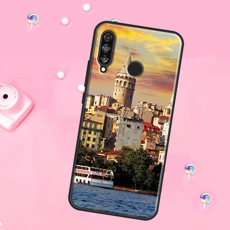 Turkey Istanbul Scenery Building For Huawei Nova 11 Pro 10 9 SE Y70 Y60 Y90 Y61 Y91 Y73 Y72 12s 12i 11i 8i P30 P40 Lite Case
