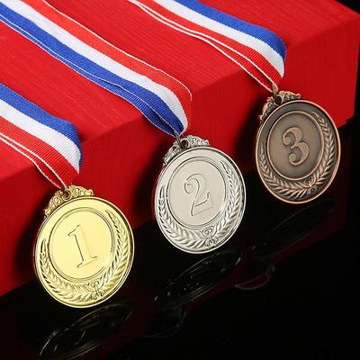 Anpassbare Weizenähren-Design Studenten-Sportmedaillen in Gold, Silber, Bronze