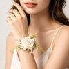 Artificial Silk Flowers Boutonniere Flowers Exquisite Wrist Corsage Wedding Ceremony
