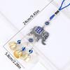 1pc Turkish Blue Evil Eye with Lucky Elephant Amulet Home Office Hanging Ornament for Protection and Bless
