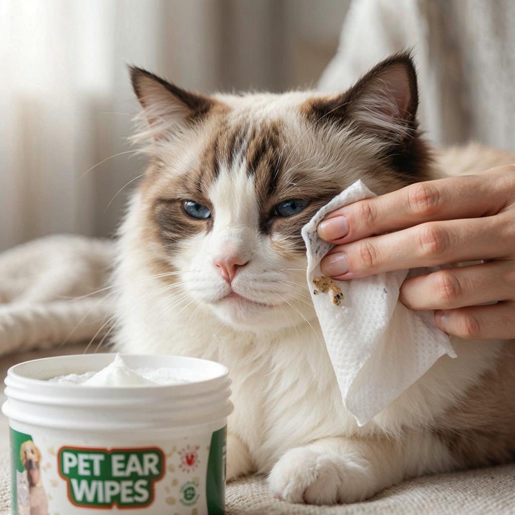 Pet Tear Stain Wipes Cats And Dog Ear Mite Wipes Moisture Content 60ml