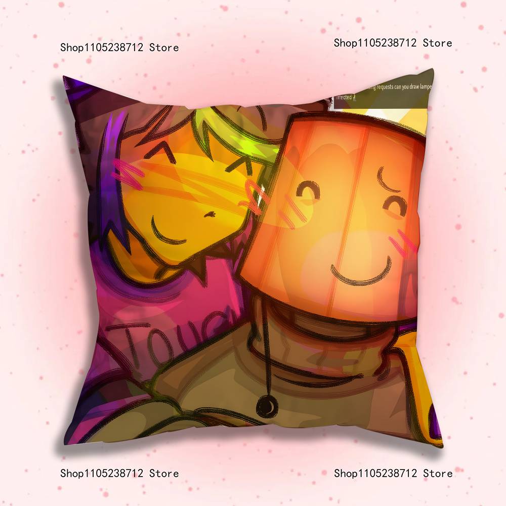 R-Regretevators I-Infected And L-Lampert Pillowcase Cushion Plush Cartoon Anime Kawaii Decoration Kids Birthday Cute Gifts