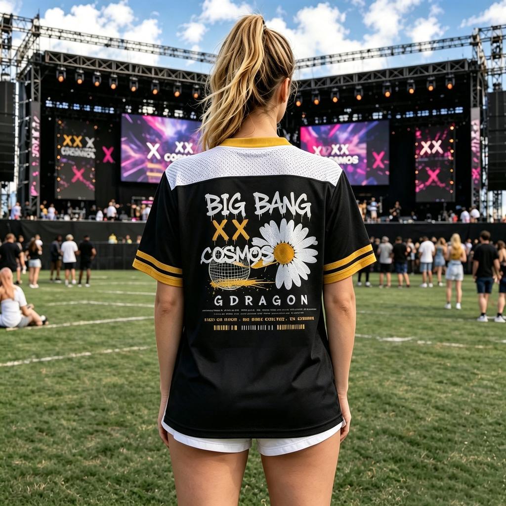 Big Bang Mesh Jersey, GD Jersey, BIGBANG Concert Shirt, Kpop Jersey Top, Fan Gift, G-D Cosmos Tee