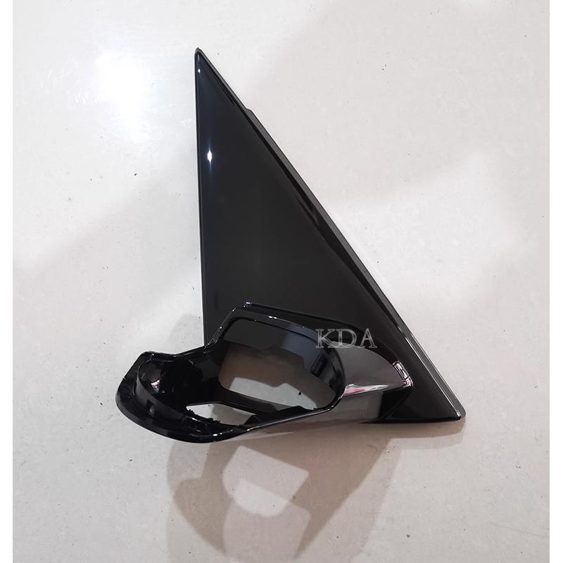 Black Front Window Triangle Trim Plate Garnish Cover Panel Mirror Base Holder for BMW X3 G01 2017 2018