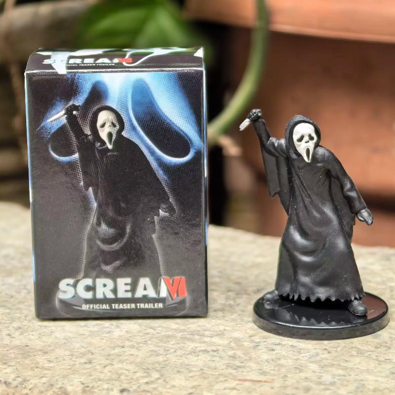 Scream Ghost Face PVC Action Figur Samlerobjekt Skrekkmodell Leker