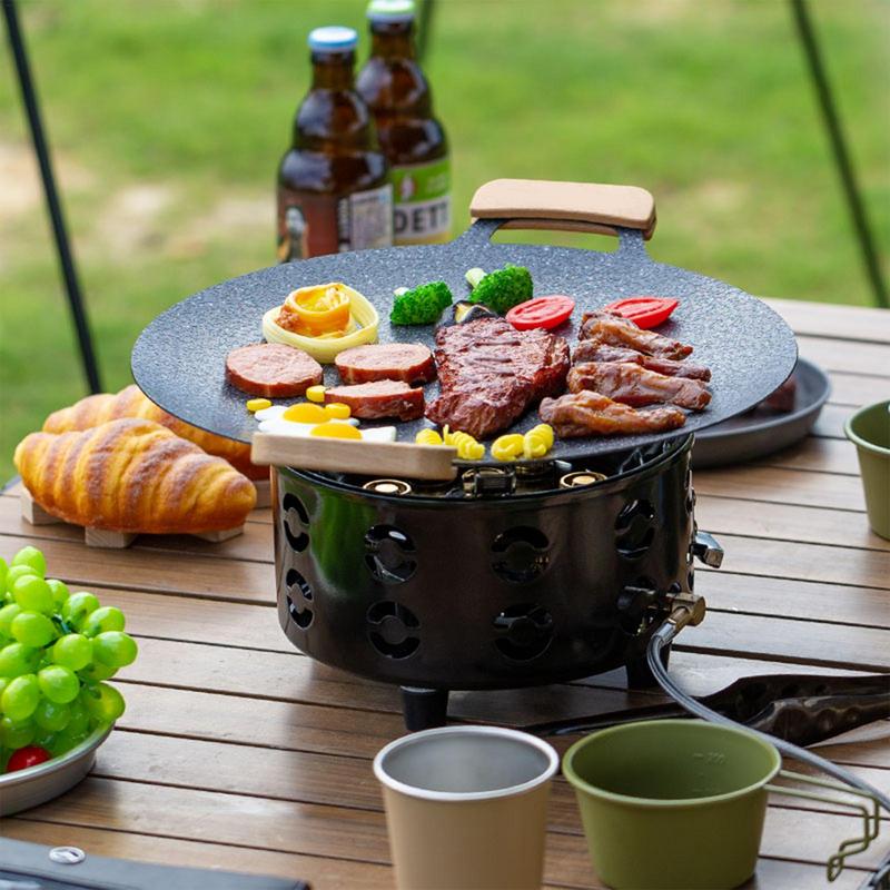 Camping Gas stove 19800W 7-Core Strong Fire Power Gas Burner  Portable Cassette Stove Picnic gas Furnace for camping Supplies