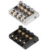 4 String Headless Electric Bass Bridge Zinc Alloy Brass Bridge Replacement with String Lock