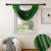 1PC NAPEARL Fashionable and Versatile Solid Color Water Wave Curtain Head for Small Window Decor 70x42cm