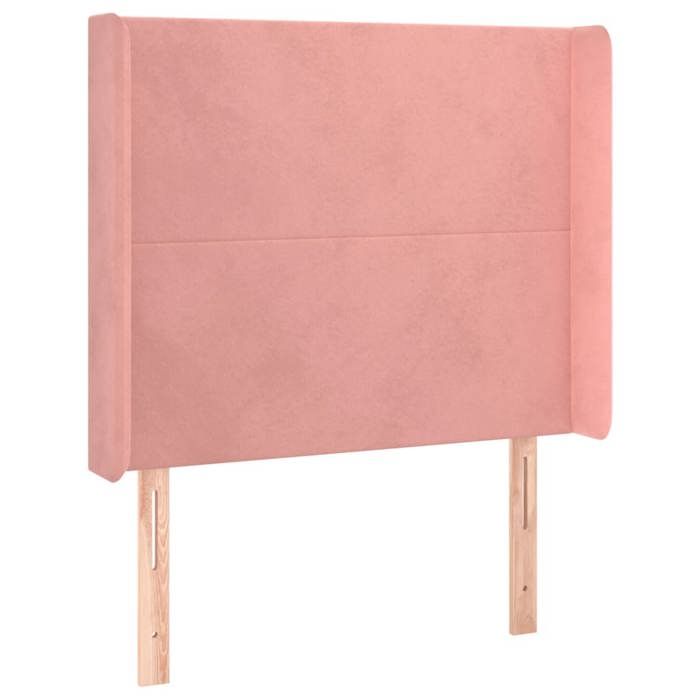 VidaXL LED Headboard Bedroom Furniture Single Bed Accessory Headboard Bed Frame Interior Pink 3123803
