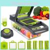 Vegetable Cutter Fruit Slicer Grater Shredder Drain Basket Slicer 8 In 1 Gadgets