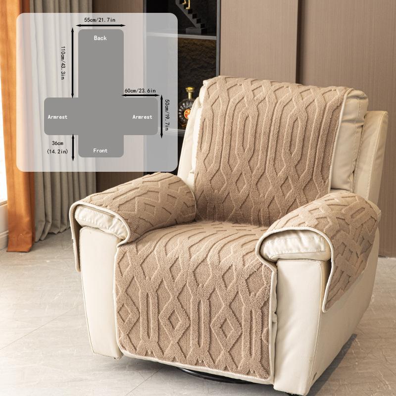 Luxury Comfortable Cotton Velvet Multifunctional Sofa Cushion Anti Slip Electric Recliner Mat Massage Chair, Sofa Cushion, Autumn and Winter Warm