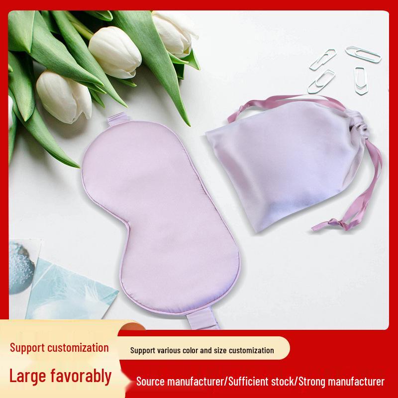 Hedvábná oční maska 16 momme s úložným sáčkem na spaní