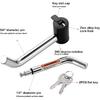 CZC AUTO Hitch Receiver Pin Lock, Right Angle 1/2" And 5/8" Dual P For Class I II III IV 1-1/4" 2" And 2-1/2" Receiver, Compatible With Bike Rack