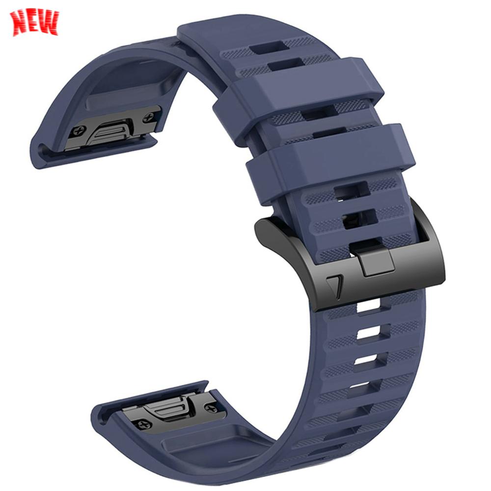 22mm 26mm Silicone QuickFit Sports Strap For Garmin Epix PRO Instinct 3 Quatix/DELTA/TACTIX/Fenix 6XPro 7 E 8pro 5XPlus Bracelet