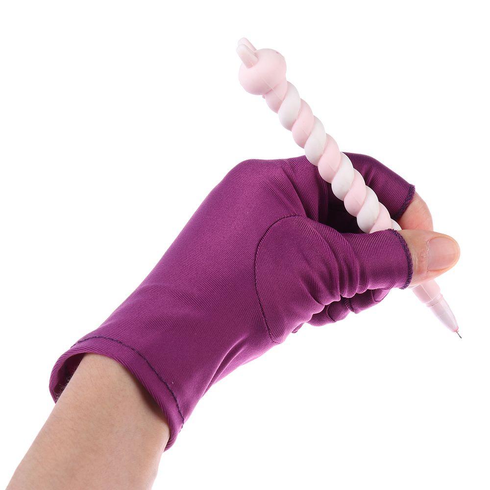 Short Stretch Thin Spandex Gloves Summer Mittens Two Finger Touch screen Driving Gloves