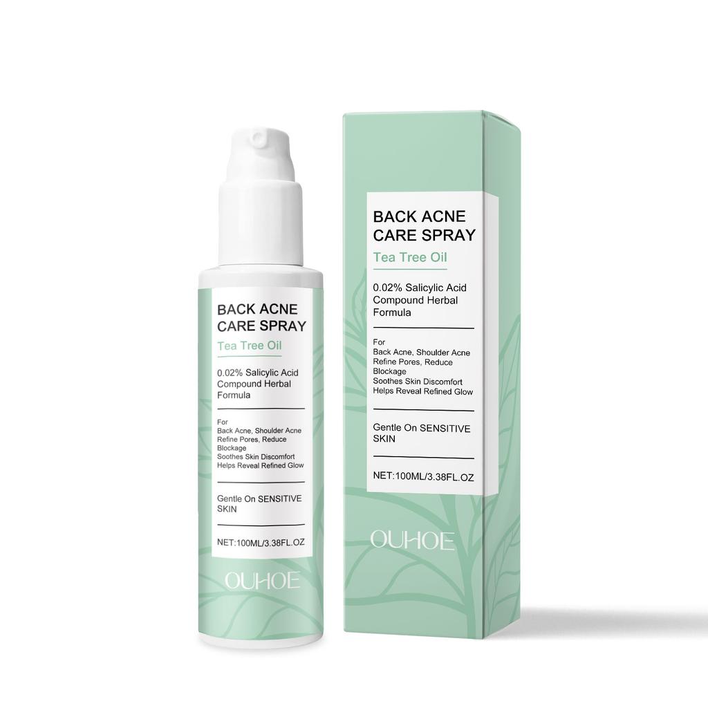 Back Acne Care Spray Cleansing Shrink Pores Reduce Clogging Oil Control Smoothing Brightening Marks Spot Pimples Reduction Spray