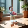 Graffiti Flamingo Sculpture Water Transfer Printing Animal Statue Home Decor Living Room Bookshelf TV Cabinet Desktop Ornament