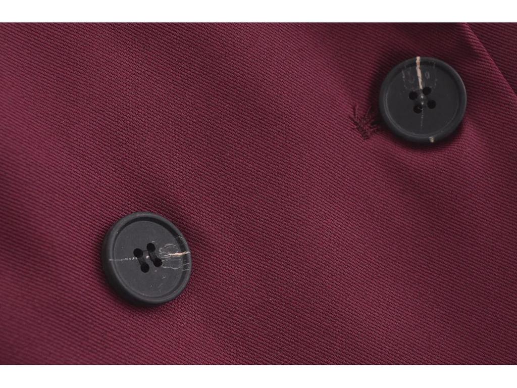 Women's Double-Breasted Blazer & High-Waist Pants Set