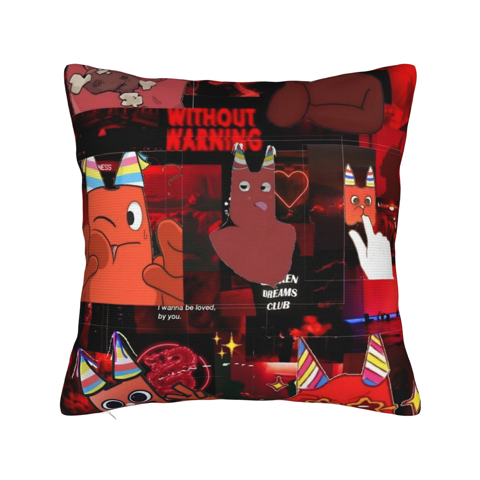 

Decorative Pillowcases Garten of Banban Funny Games Merch Living Room Pillow Case Cover Square Multi Size 12x12Inch