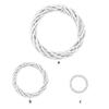 Christmas Rattan Ring White Wreath Garland Hanging Wreath Wicker Door 10-30CM