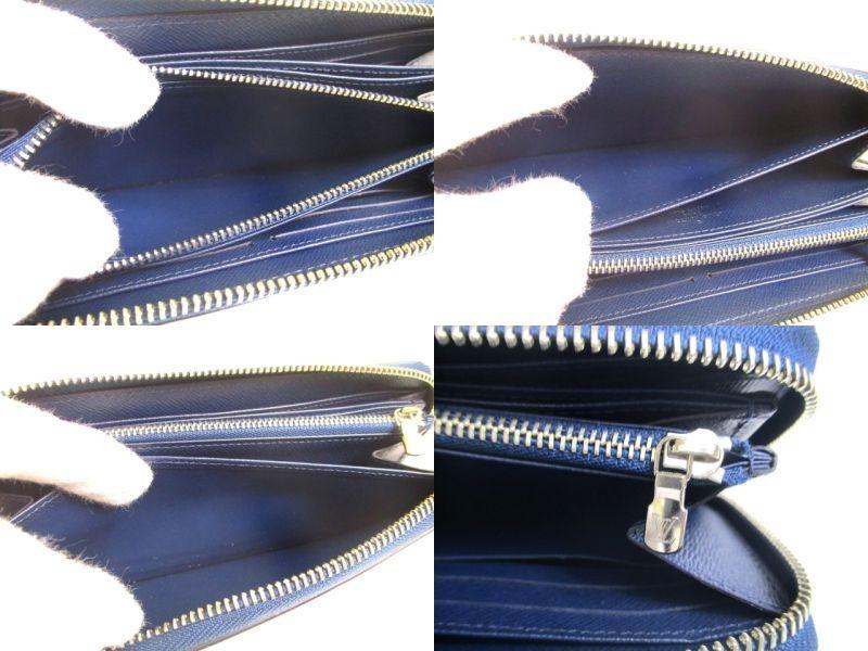 Originální LOUIS VUITTON Epi Tmavě modrá Kůže Kulatý Zip Zippy Peněženka #a190 Repasovaná