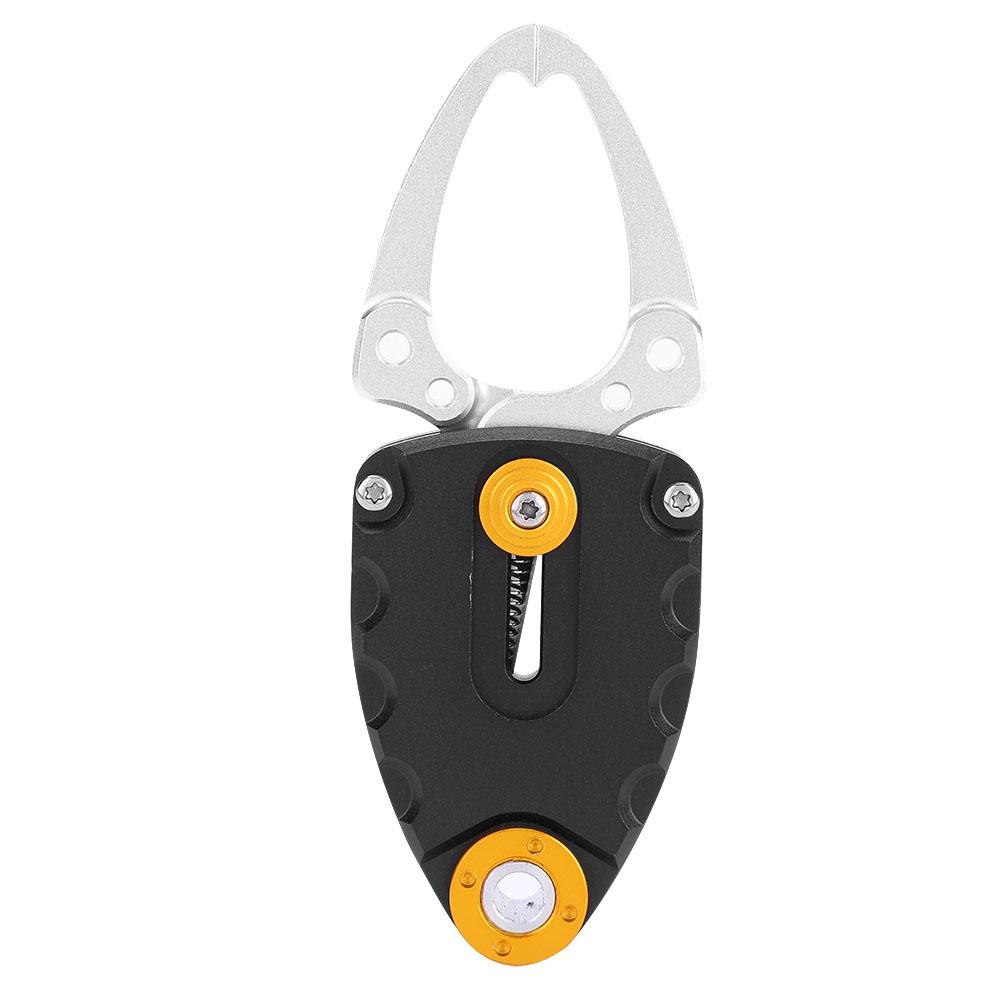 

Mini Metal Fish Lip Grip Gripper Clamp Fishing Grabber Tool Accessories (Black)