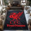 Liverpool Customizable Name Floor Mat Perfect for Playrooms Foyer Living Rooms Kitchen Anti-slip Rug Anime Office Decor Gift for Festivals