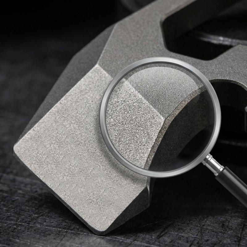 Key Holder Tool for Packages and Drink Bottles with a Single Metal Body and Carry Hole for Everyday Use on Key Hardware, a Pack, or a Belt