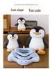 Penguin Plush Toy Cartoon Swim Ring Pillow for Children