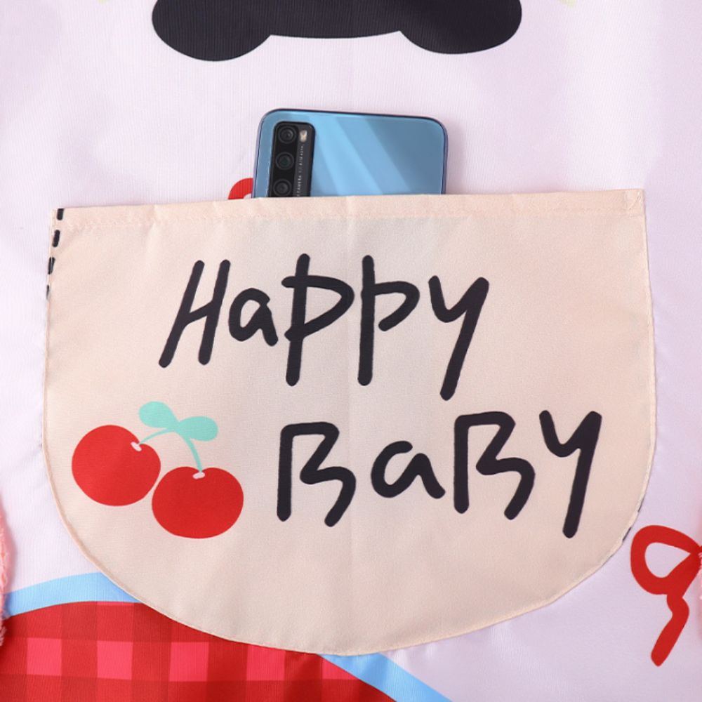 Cartoon Cat Pattern Kitchen Aprons Household Waterproof Cooking Baking Aprons Cleaning Tool Antifouling Work Apron Coffee House