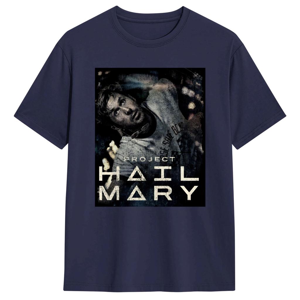 Men TShirts Project Hail Mary Amazing Cotton Tee Shirt Short Sleeve T Shirts Round Collar Clothes Printed