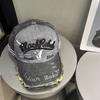 Cotton Washed Baseball Hat Sunscreen Punk Sun Cap Simple Letter Embroidery Peaked Cap  Outdoor