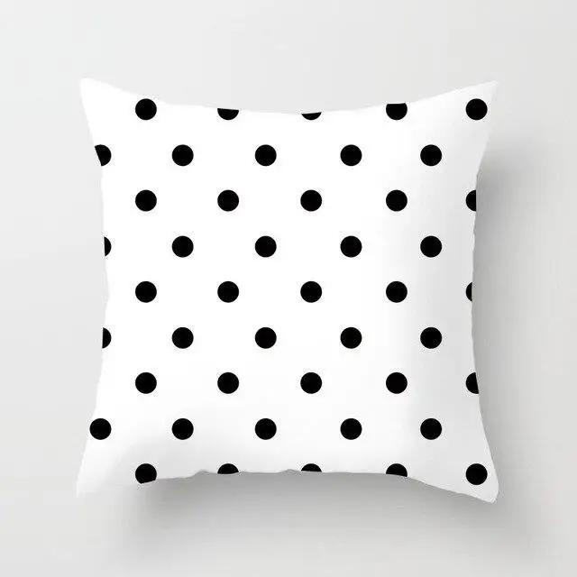 Car Home Living Room Simple Black And White Geometric Cushion Cover Modern Decorative Pillowcase Sofa  Pillow