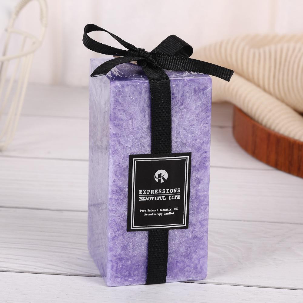 Ice Flower Candle Household Unscented Candle Emergency Wedding Fragrance Souvenir Square Candle