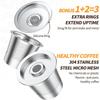 Reusable Coffee K-Cup Filter  | Compatible with Ninja Coffee Machines & Capsule Makers | Universal Kcup Filter for Home/Office Daily Use