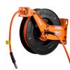 Retractable Air Hose Reel, 15m x 9.5mm Hybrid Air Hose Max 300PSI, Auto Rewind Air-Compressor Hoses Reel with 1.52m Lead in, Ceiling/Wall Mount Heavy
